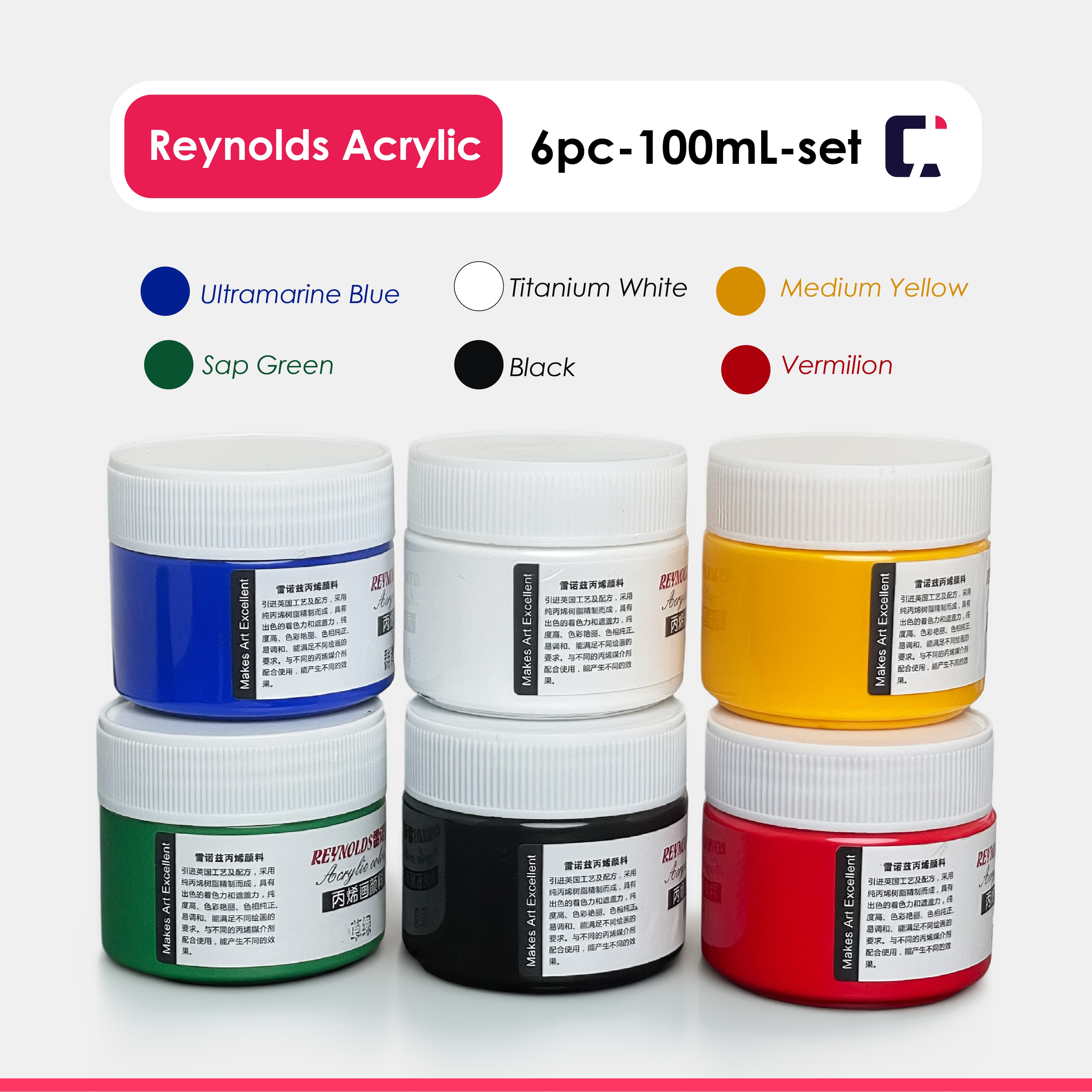 Reynolds Acrylic 6pcs 100 mL
